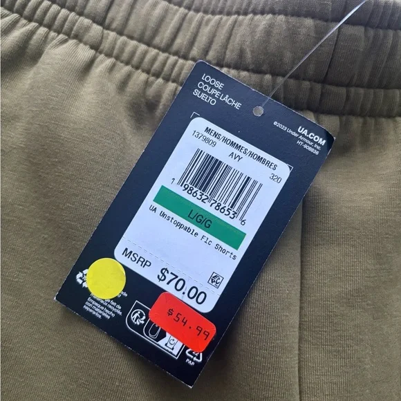 Under Armour/ NIKE tech Men's green Shorts - Picture 3 of 4